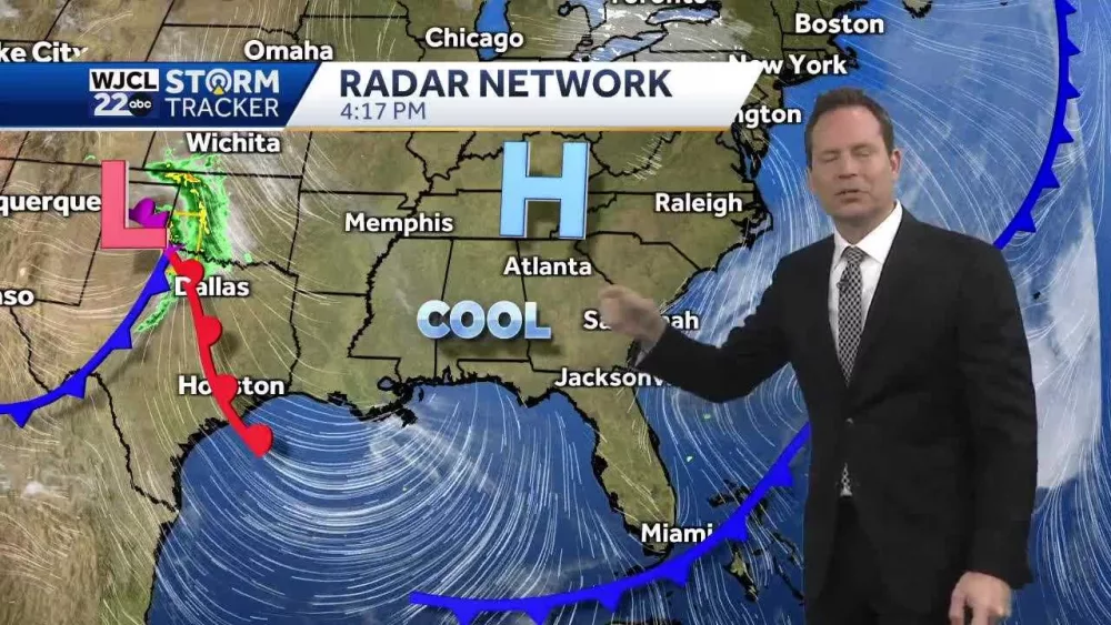 Frost possible to start Monday...a look at forecast temperatures