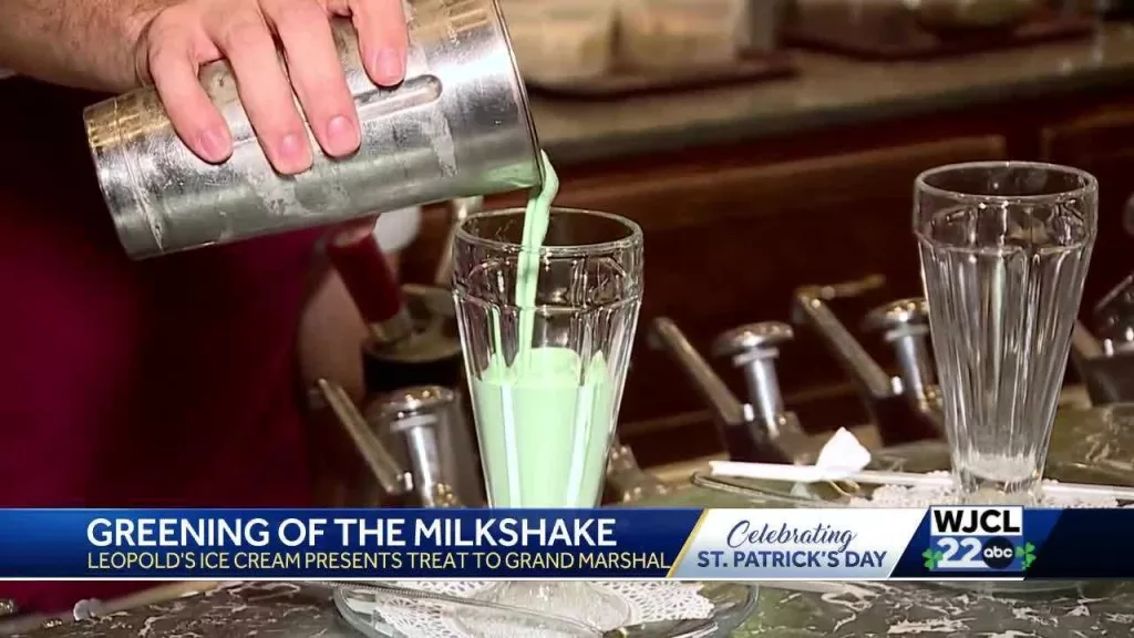 'The Greening of the Milkshake'; A New St. Patrick's Day Tradition at Leopold's Ice Cream