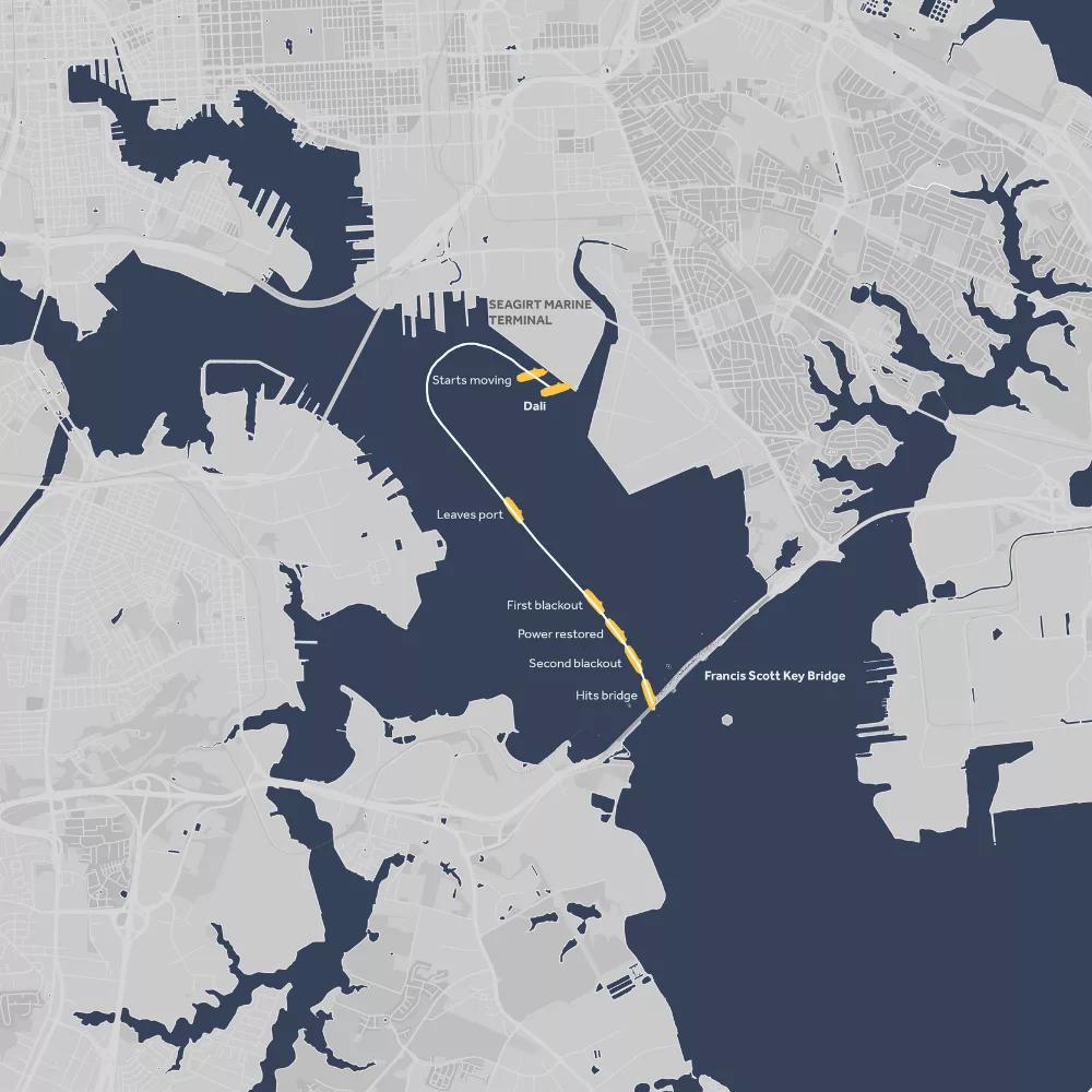 One year later: A look back at the timeline of the Key Bridge collapse