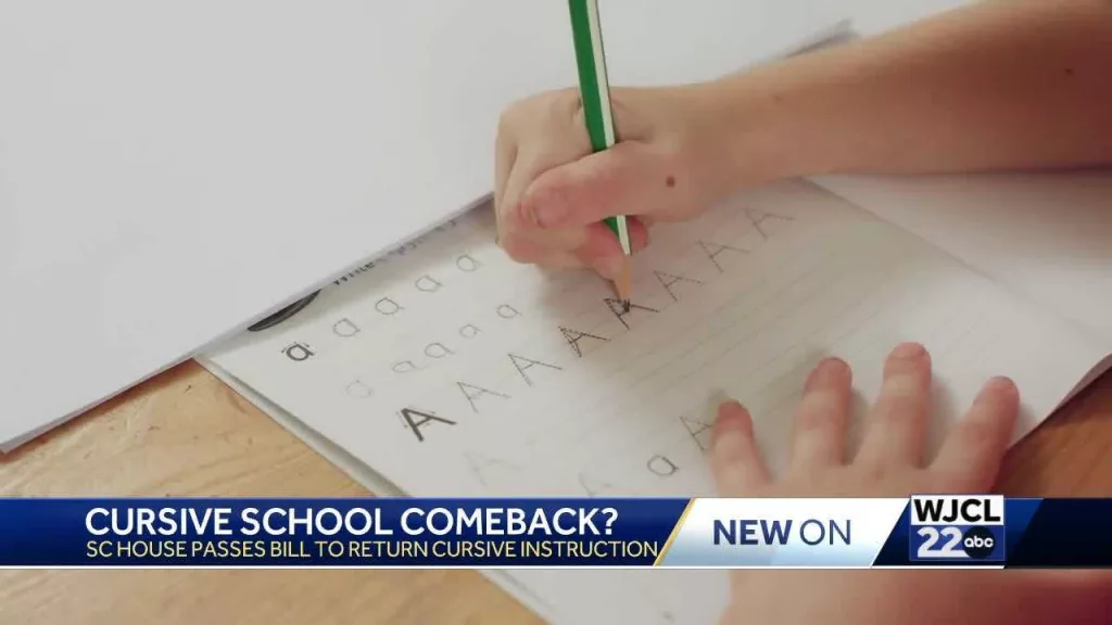 Cursive Comeback? What's behind the push from South Carolina legislators to get it back in schools