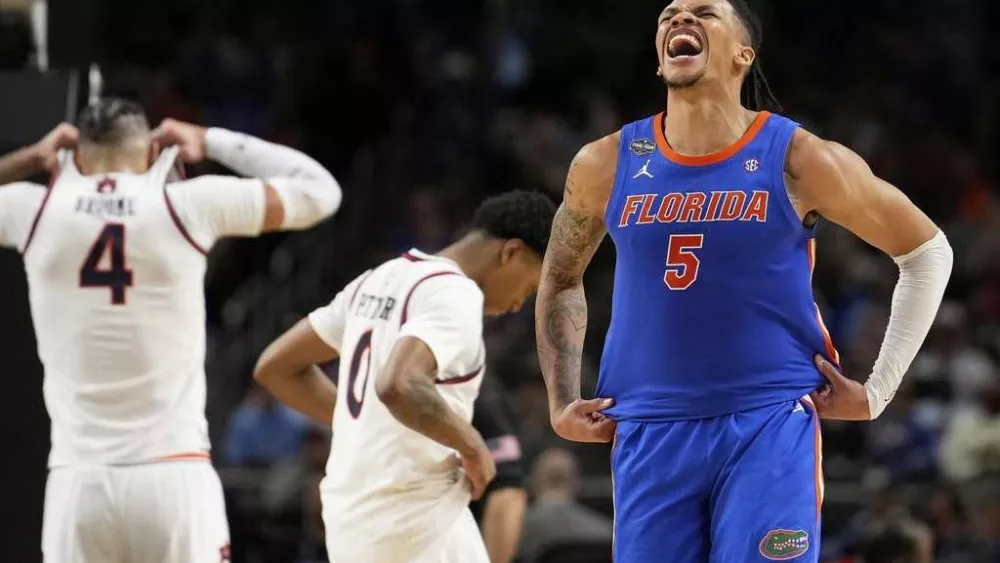 Florida heads to NCAA title game after 79-73 victory over SEC rival Auburn