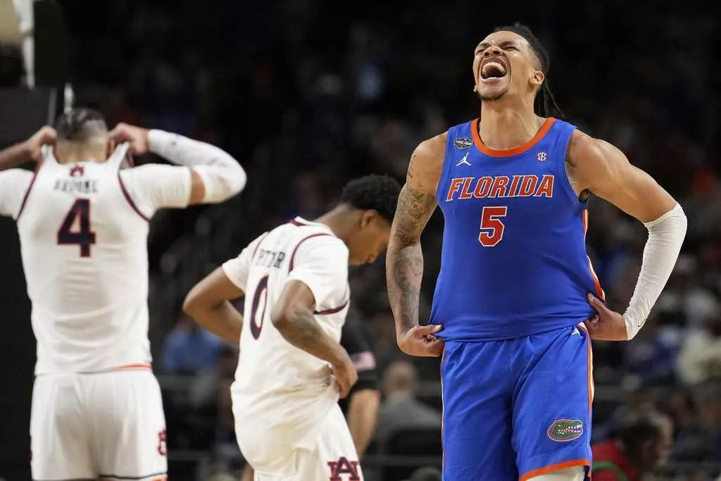Florida heads to NCAA title game after 79-73 victory over SEC rival Auburn