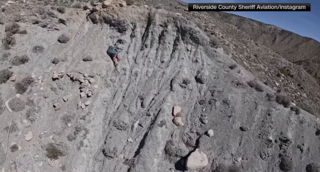 WATCH: Hiker rescued from precarious situation on California cliffs