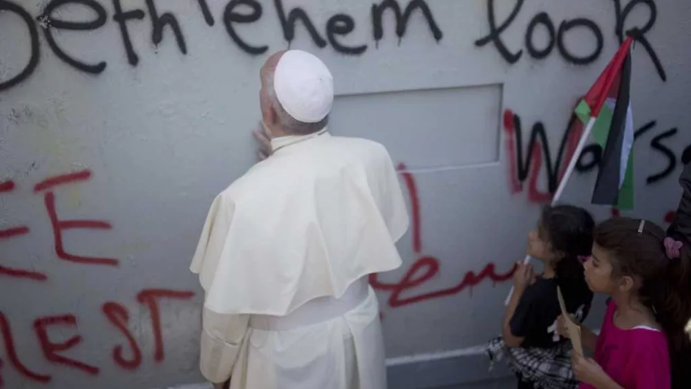 Pope's frequent calls to a Catholic church made him a revered figure in war-battered Gaza