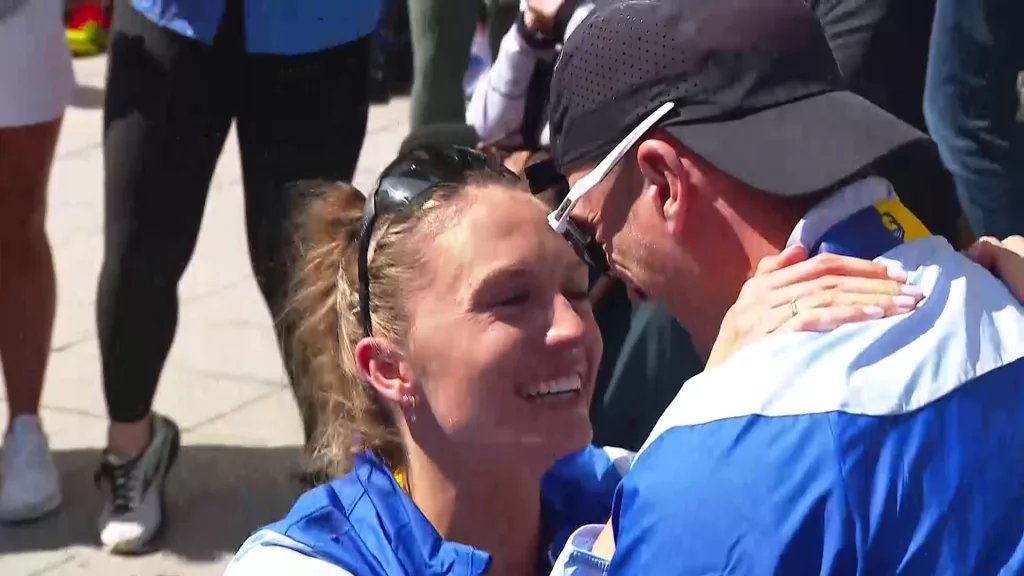 'Greatest surprise': Marriage proposal among emotional Boston Marathon finish line reunions