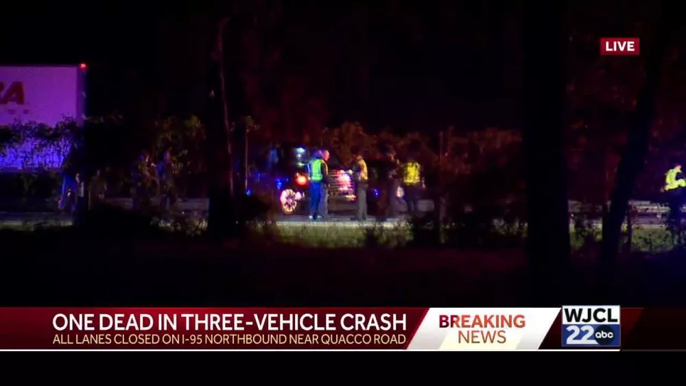 Fatal three-vehicle crash shuts down I-95 northbound
