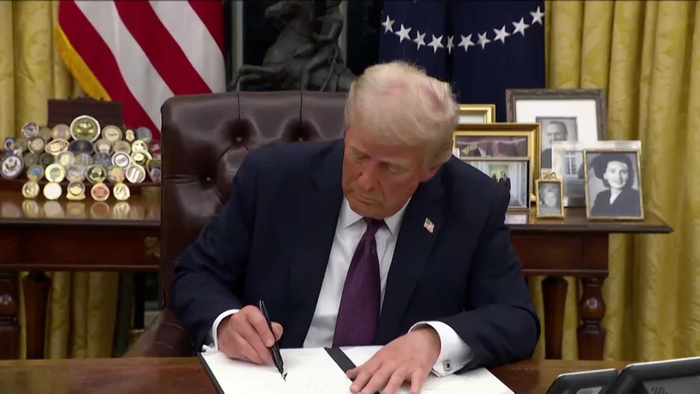 Trump highlights immigration efforts amid dozens of legal challenges in first 100 days