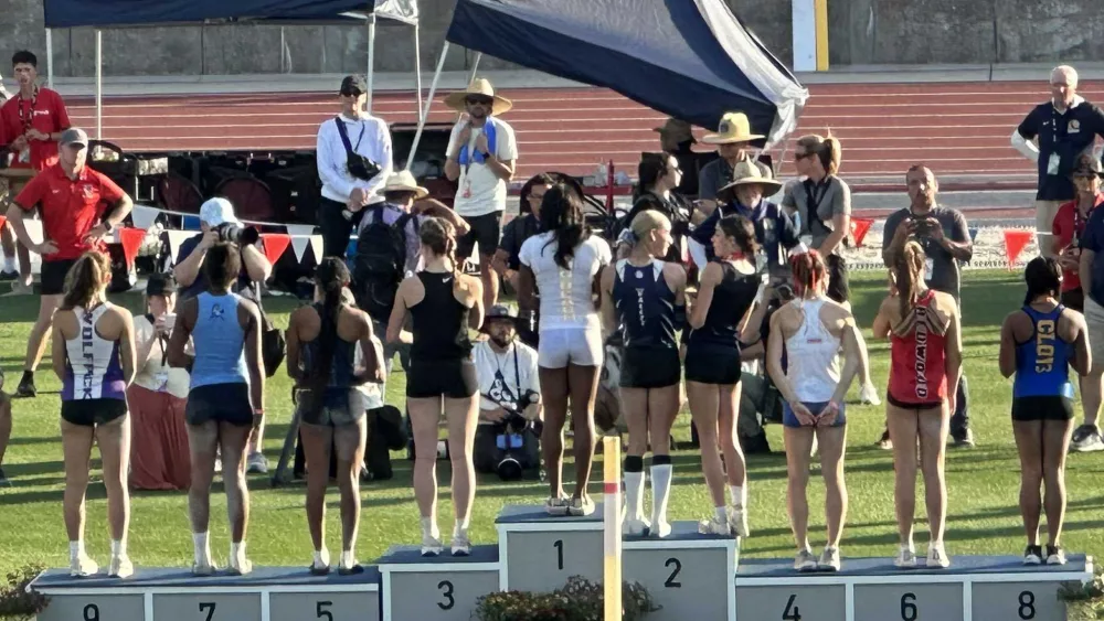 Transgender athlete shares the podium after earning 2nd place in long jump at state meet