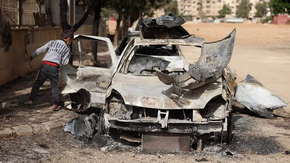 Israeli military strikes near Syria's presidential palace after warning over sectarian attacks