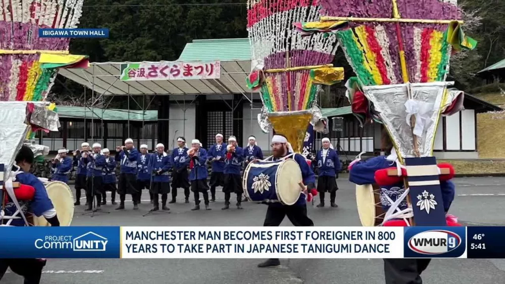 New Hampshire man becomes first non-Japanese person to participate in traditional dance