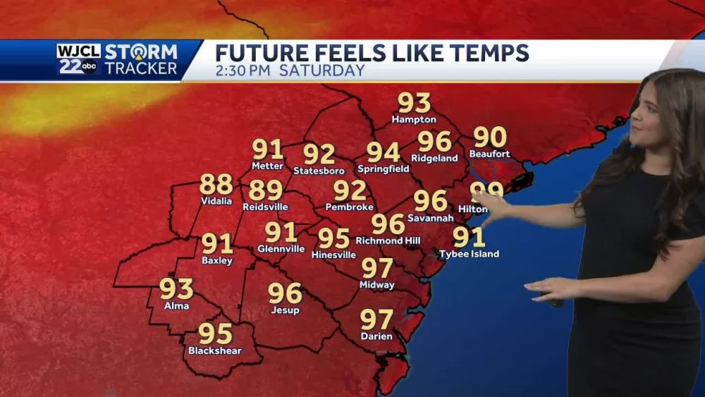 Hot temperatures and a few storms throughout the weekend