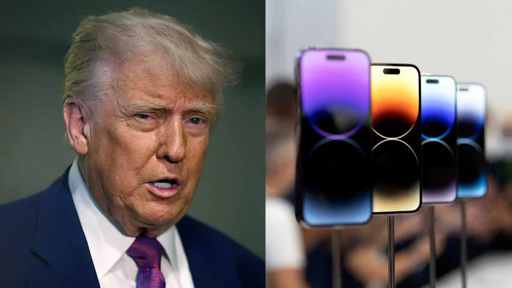 Trump threatens 25% tariff on Apple unless iPhones are made in the US