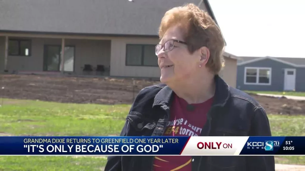 'Grandma Dixie' returns home on one-year anniversary of EF-4 tornado