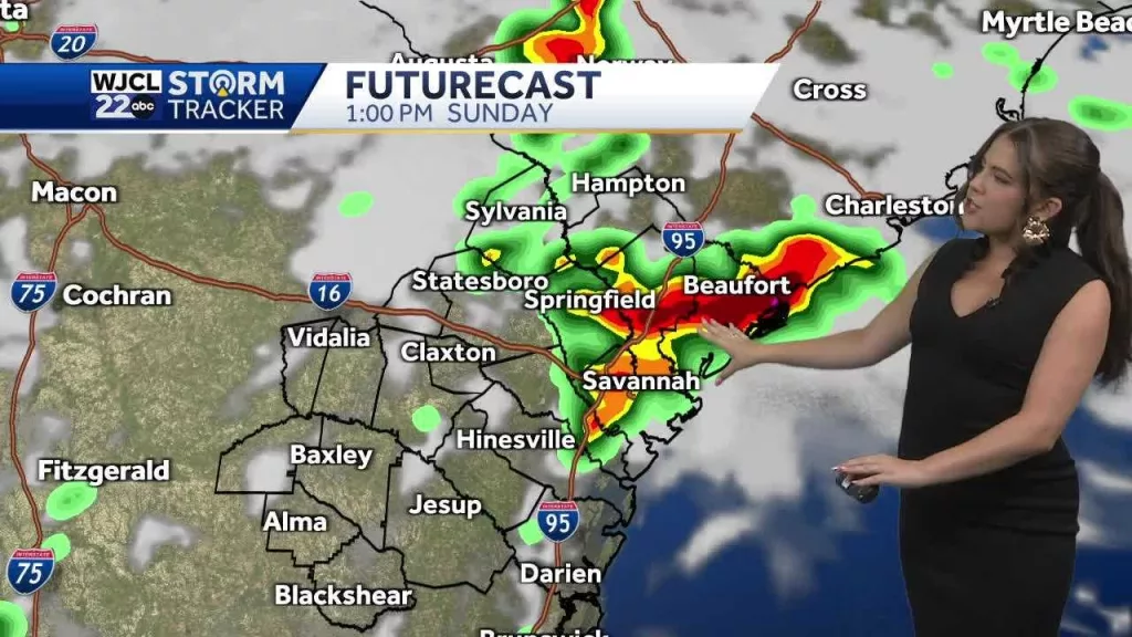 Showers and storms will roll into SE Georgia and the Lowcountry for the holiday weekend