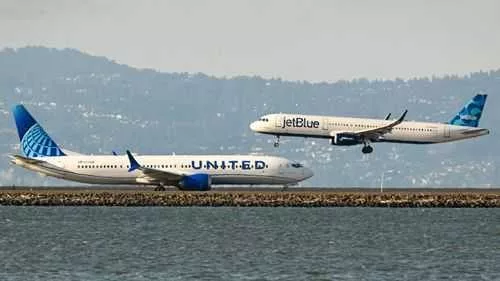 United and JetBlue to allow frequent flyers to earn, use miles on each other's airline
