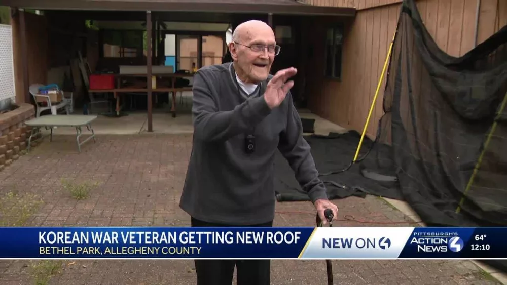 Korean War veteran in Pittsburgh is gifted a new roof