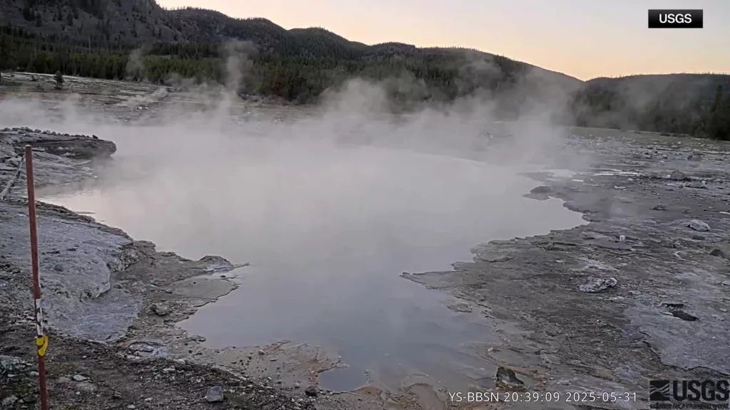 WATCH: New webcam at Yellowstone National Park records 'small' eruption
