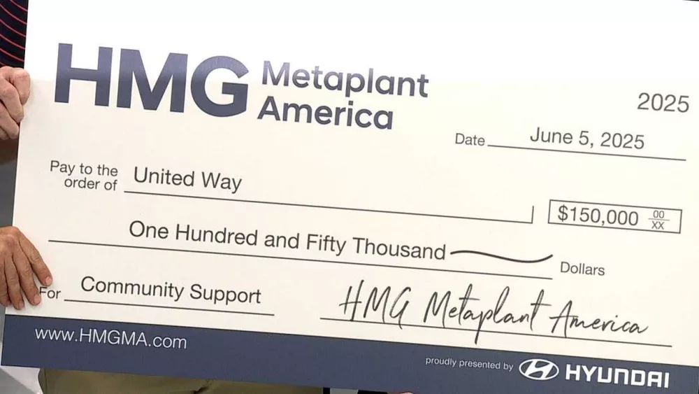 'We're proud to stand United': Hyundai Metaplant donation