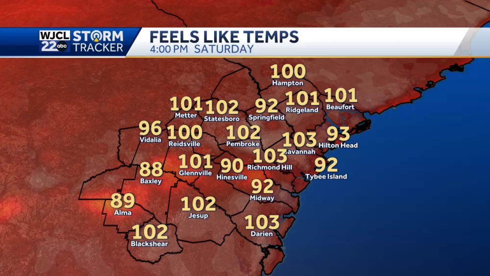 Strong storms, hot temps and the impacts across SE Georgia and the Lowcountry this weekend