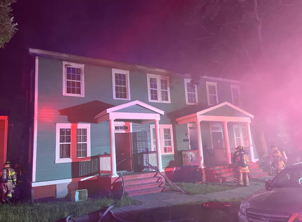 A dozen people displaced after a residential structure fire in Savannah