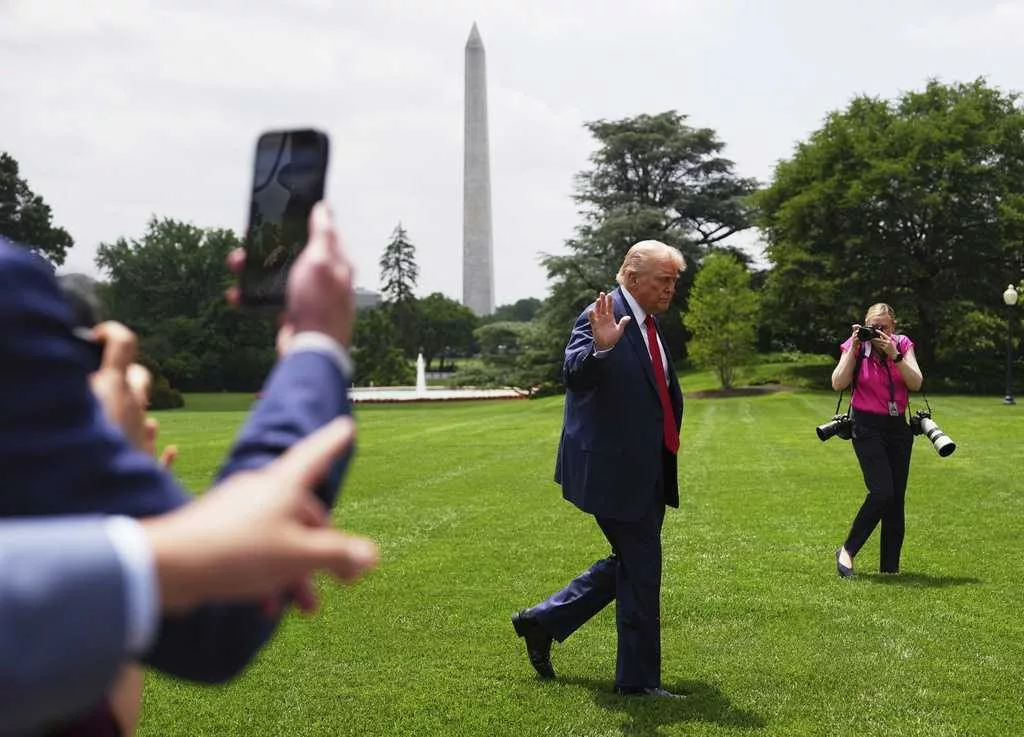 White House breaks ground on Trump projects to pave over Rose Garden grass, add flagpoles to lawns