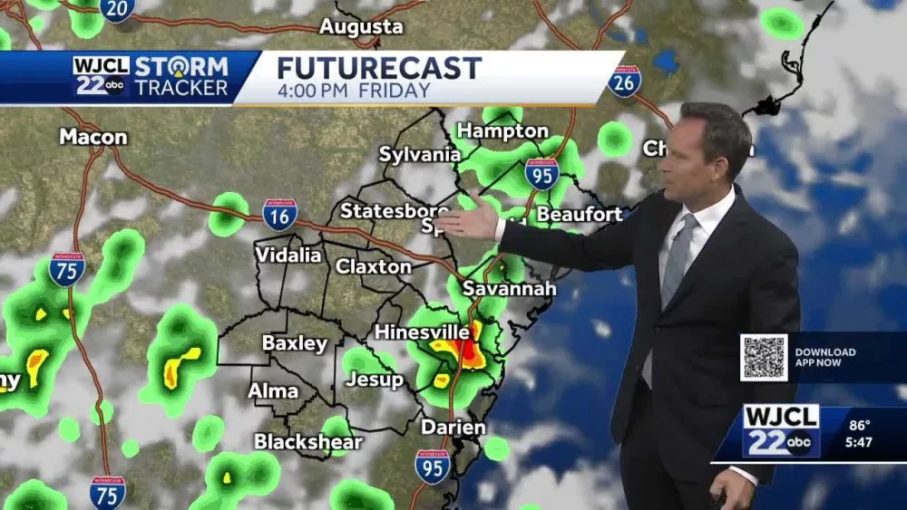 Thunderstorm chances linger into Father's Day weekend...the latest timing for SE Georgia, Lowcountry