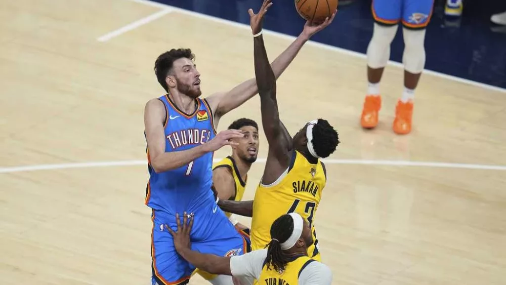 Thunder rally to top Pacers 111-104 and tie Finals