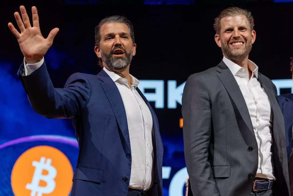 Trump sons announce wireless service called Trump Mobile
