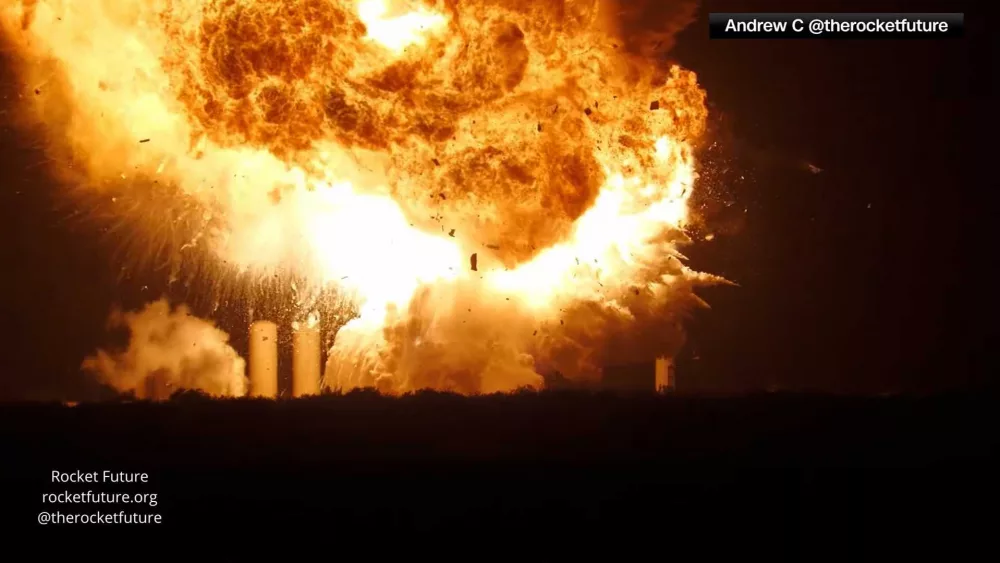 SpaceX rocket explodes into dramatic fireball during testing in Texas