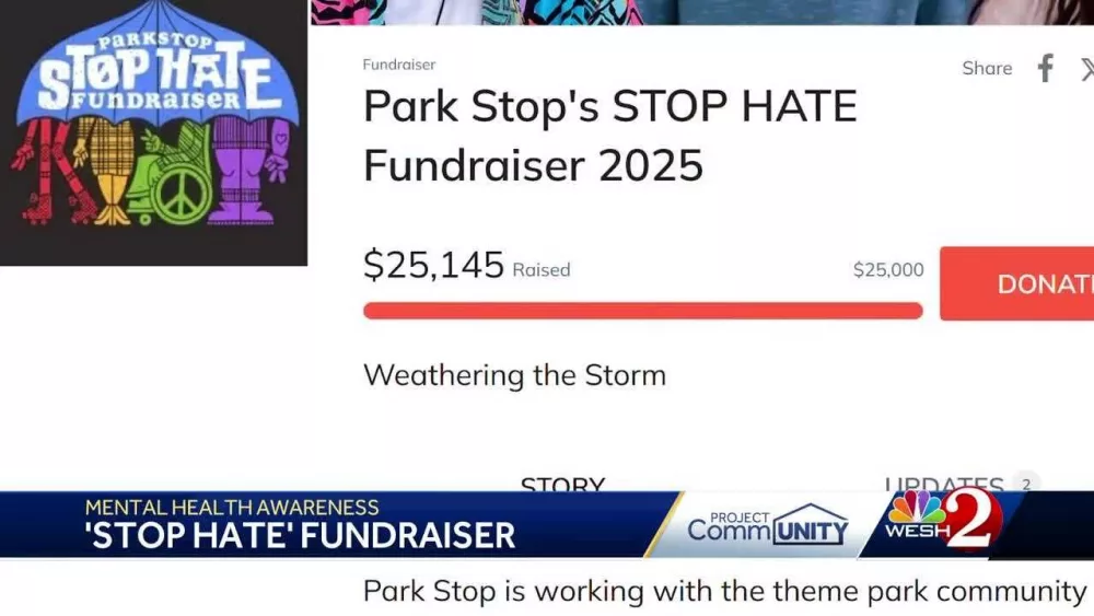 Theme park enthusiast uses art to fight hate