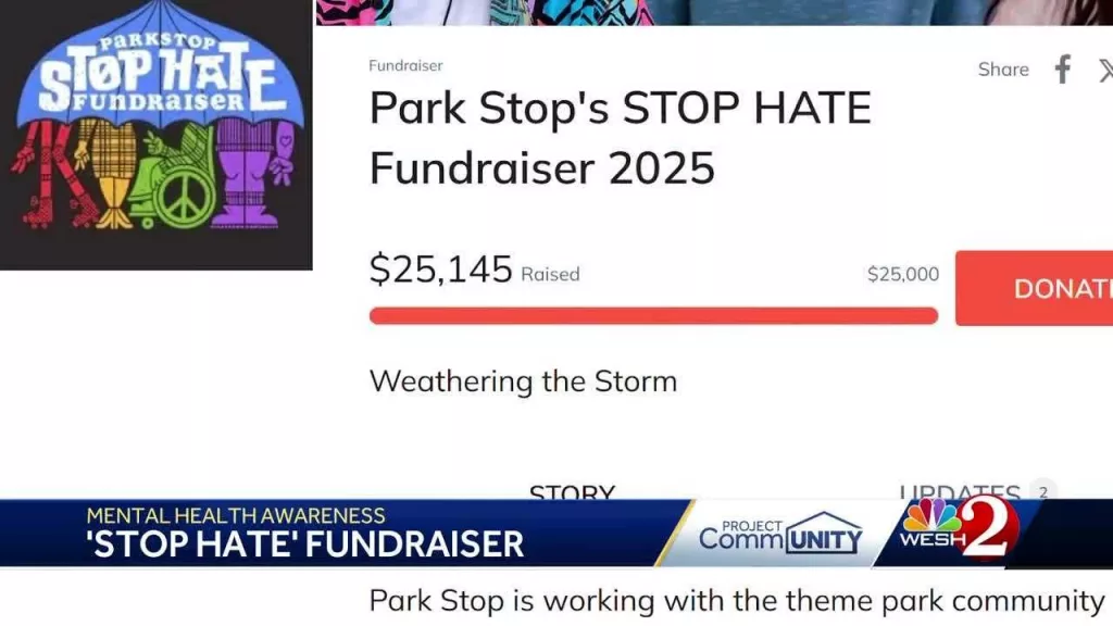 Theme park enthusiast uses art to fight hate