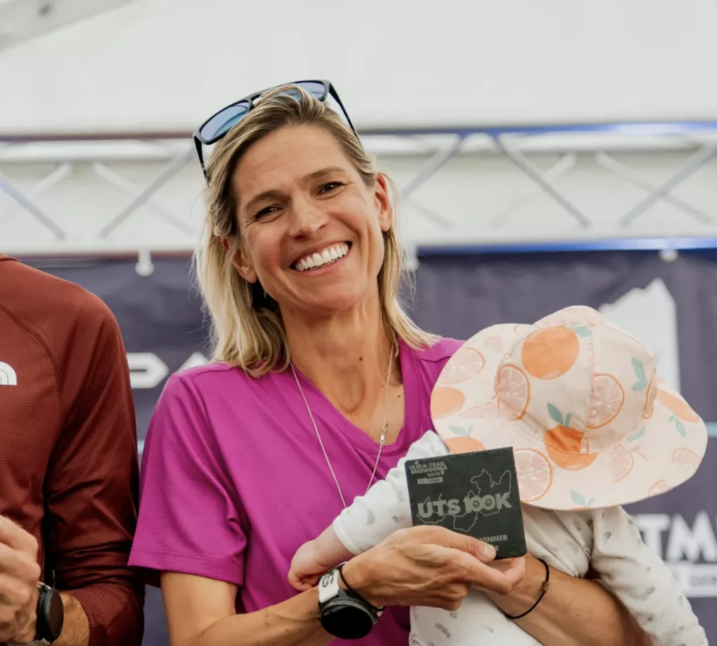 She won a 100K ultramarathon through the mountains — while breastfeeding