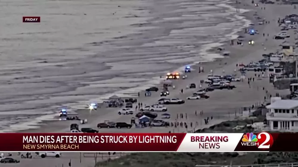Man killed by lightning strike while on honeymoon in Florida