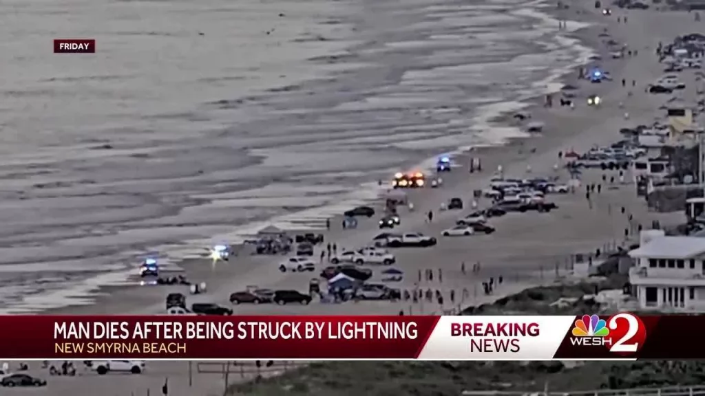Man killed by lightning strike while on honeymoon in Florida