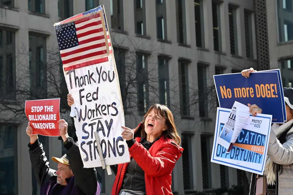 Federal judge halts Trump's order to end collective bargaining rights for many federal workers