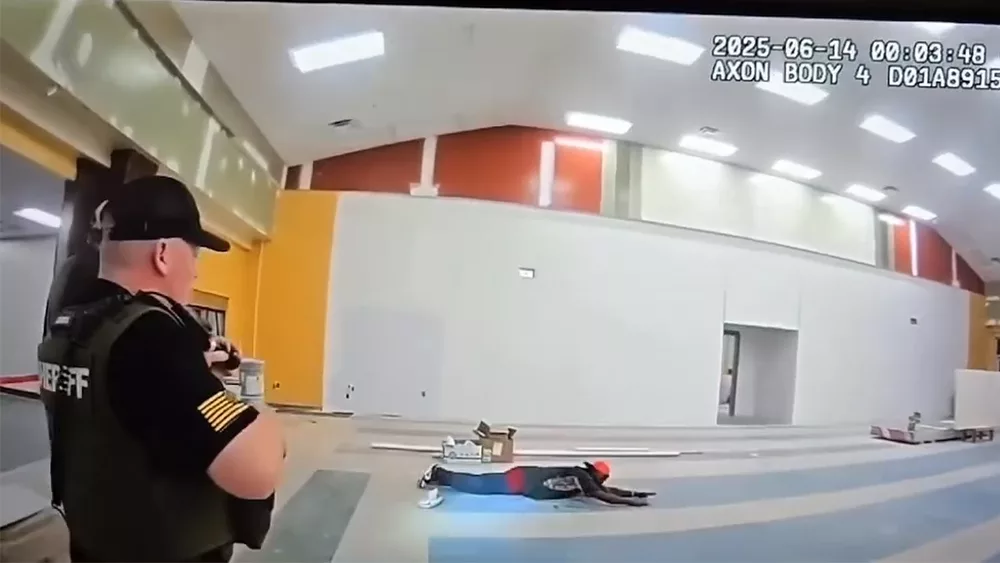 Video shows police capturing suspect after overnight break-in at Georgia school