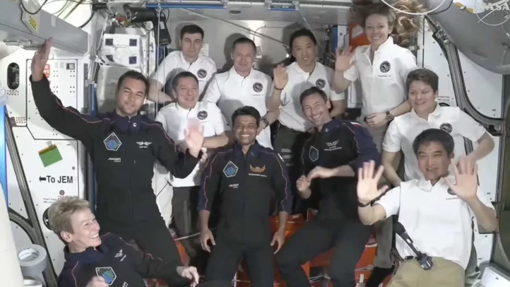 International Space Station welcomes its first astronauts from India, Poland and Hungary