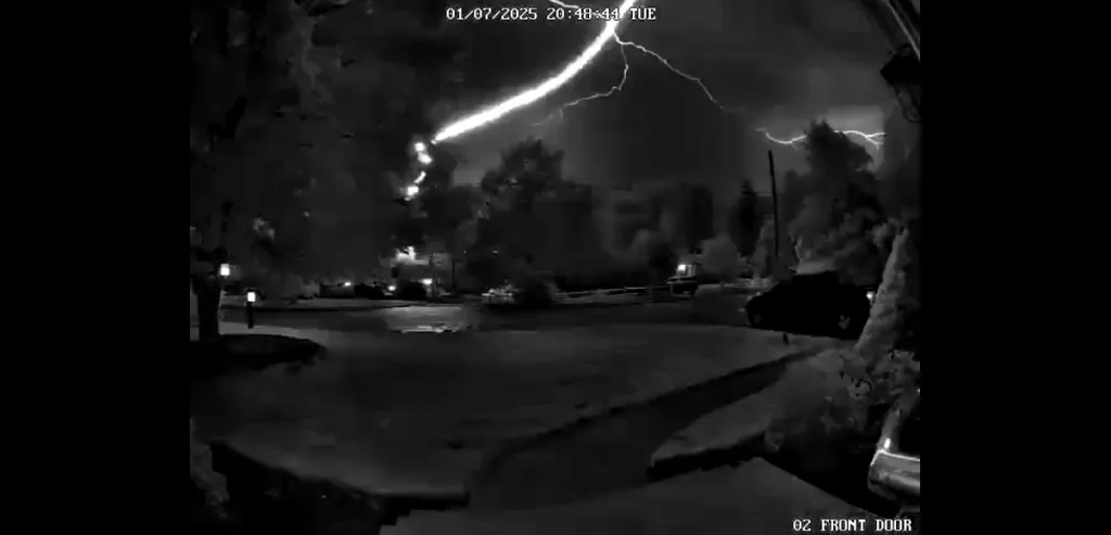 WATCH: Remarkable video captures lightning strike home in Massachusetts