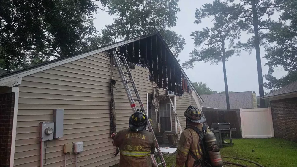 Officials: lightning possibly started a house fire Thursday