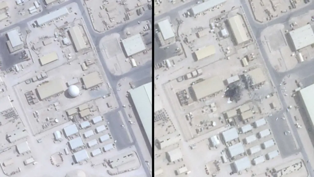 Satellite photos suggest Iran attack on Qatar air base hit geodesic dome used for US communications