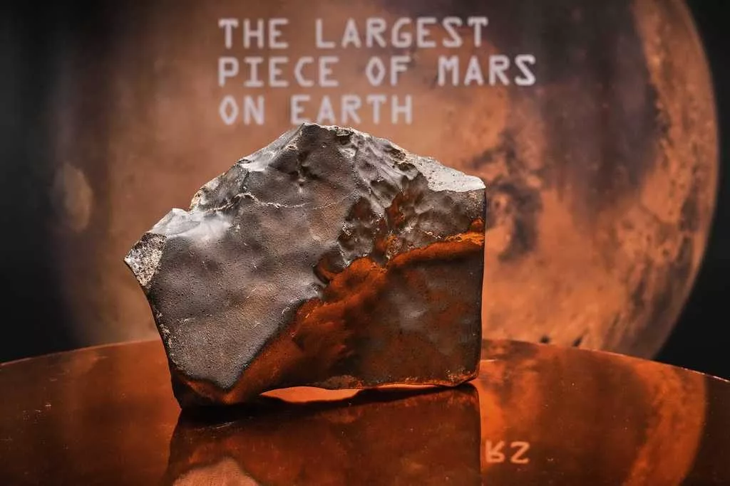 The biggest piece of Mars on Earth is going up for auction in New York