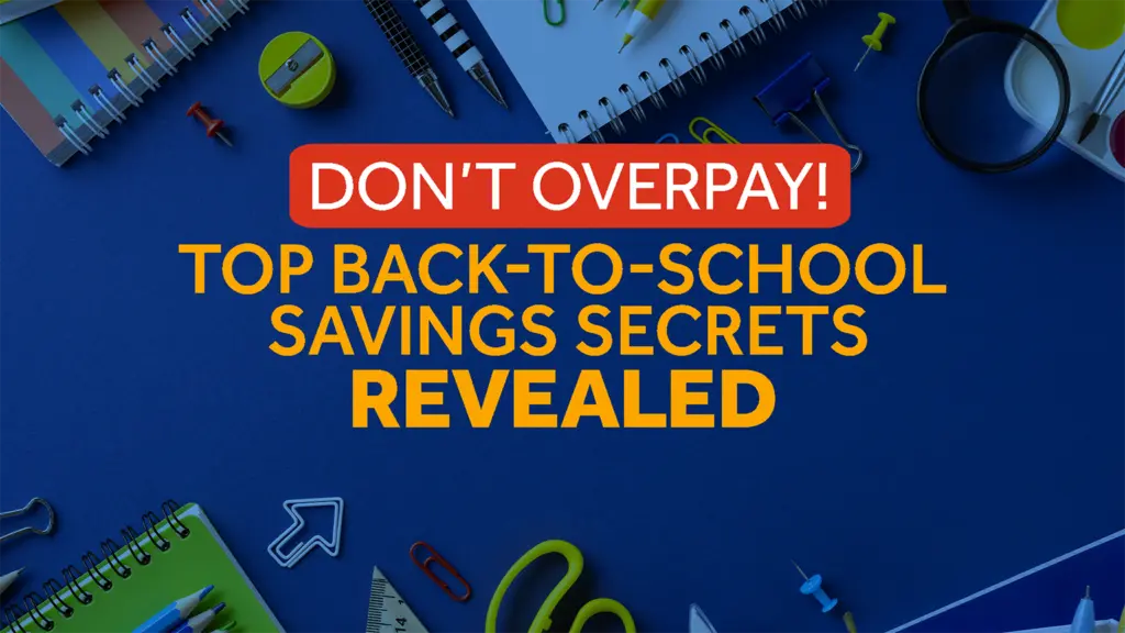 How to save on back-to-school shopping