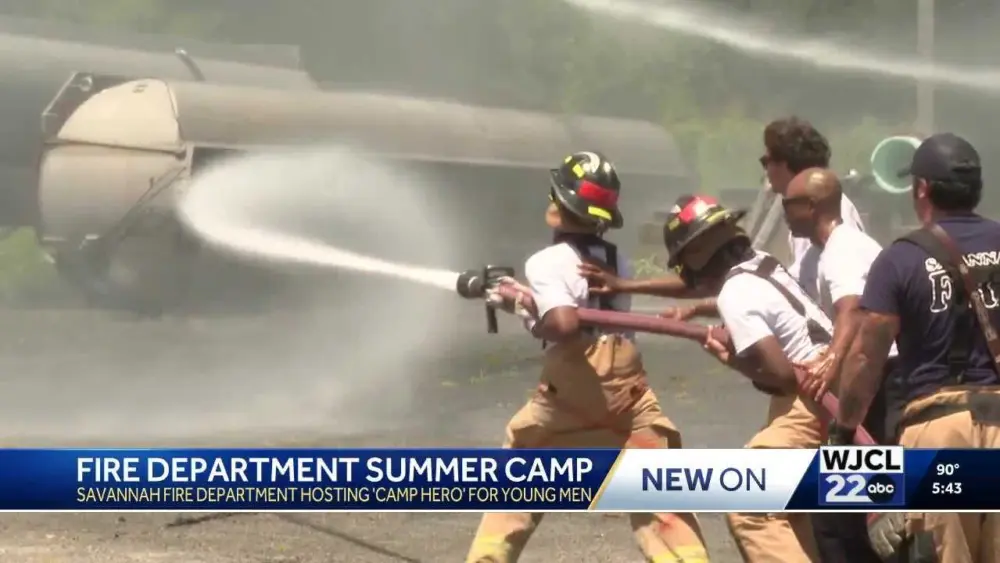 Savannah fire's 'Camp Hero' inspiring young men to explore firefighting