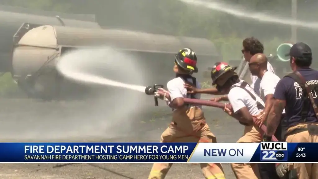 Savannah fire's 'Camp Hero' inspiring young men to explore firefighting