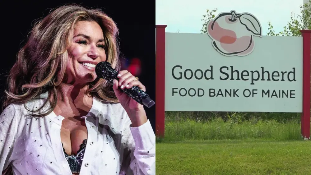 Shania Twain donates $25K to local food bank ahead of Maine concert