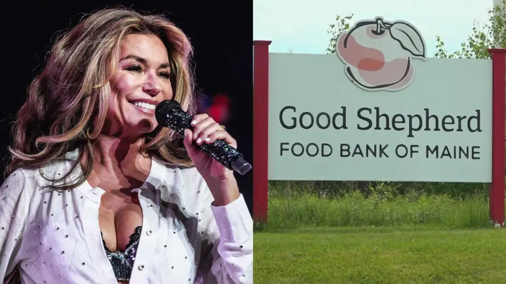 Shania Twain donates $25K to local food bank ahead of Maine concert