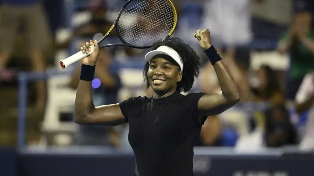 Venus Williams says she is engaged to Andrea Preti after her first singles win in 16 months