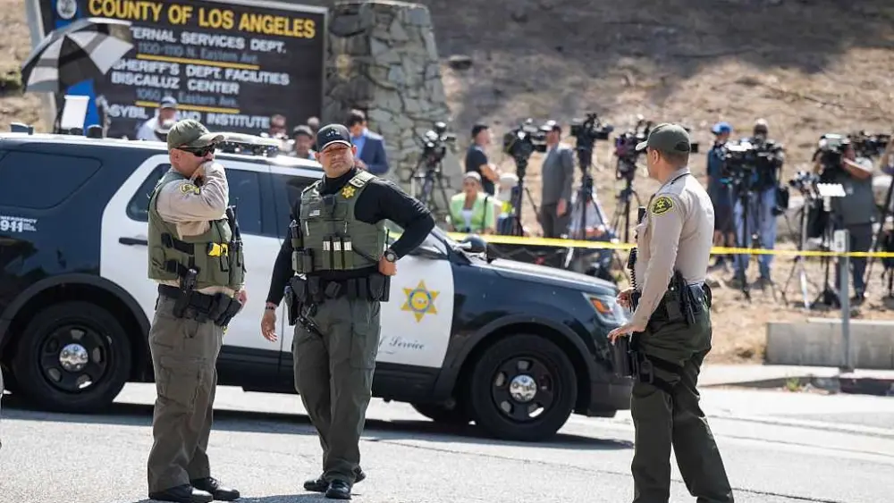A grenade is missing from the scene of an explosion that killed 3 LA deputies