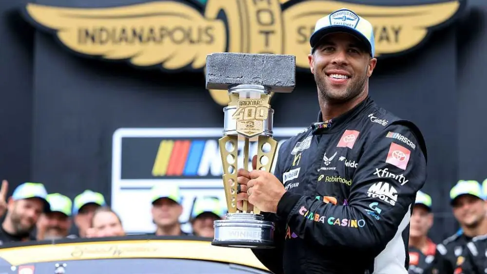 Bubba Wallace wins Brickyard 400 to become Indy's first Black winner