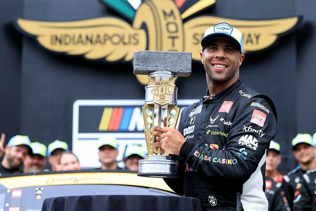 Bubba Wallace wins Brickyard 400 to become Indy's first Black winner